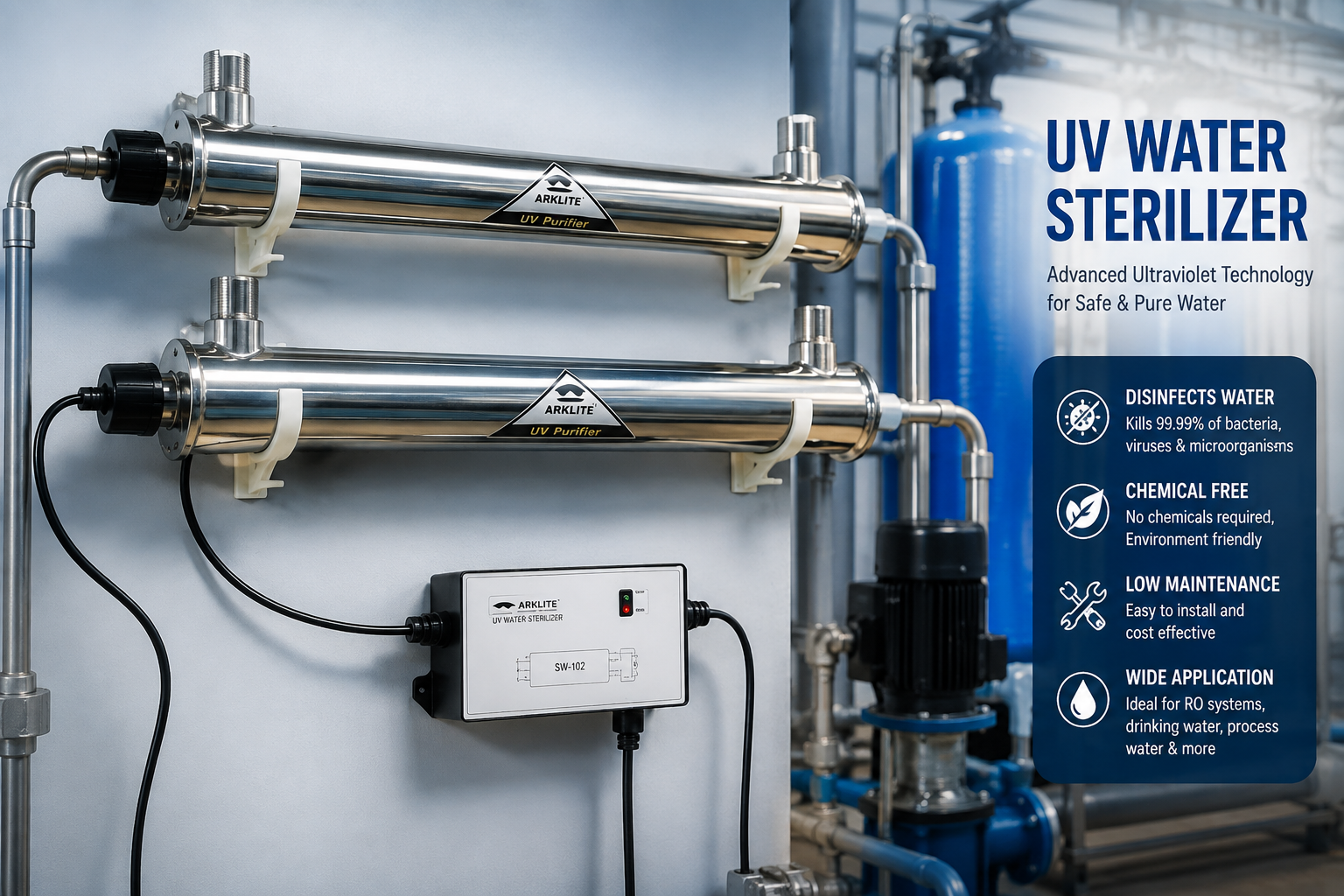 UV water steriliser system overview