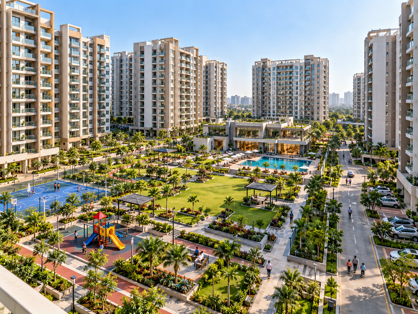 Residential project water plants