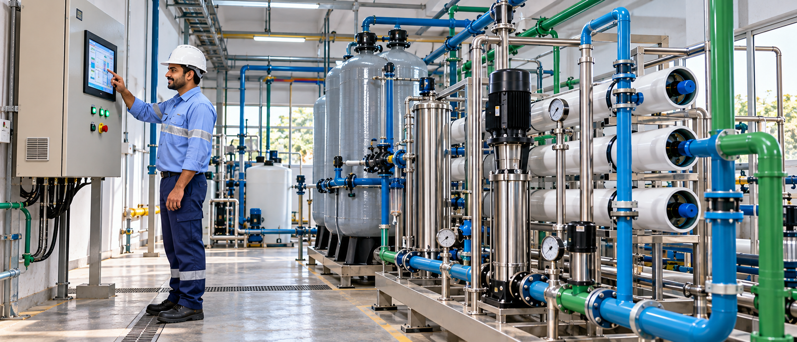 Water quality testing and easy plant operation